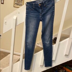 American Eagle outfitter super stretch, jegging size 2 Women's Blue Jeans